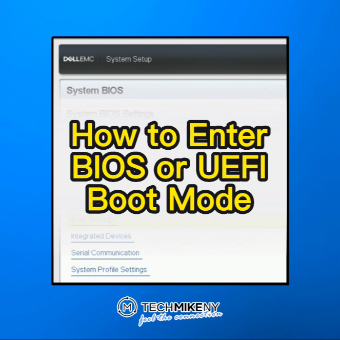 WATCH: How to Enter BIOS or UEFI Boot Mode