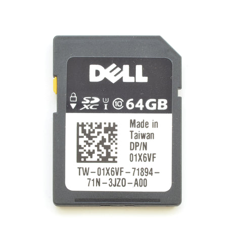 Dell 1X6VF 64GB iDRAC vFLASH C10 SDXC SD Card Module 14 Gen R640 R740 01X6VF Product Image 1