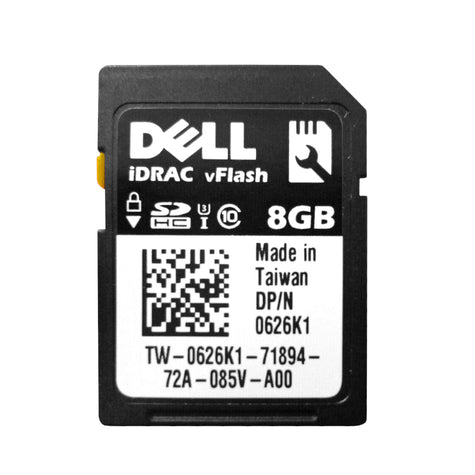 Dell 626K1 8GB iDRAC vFlash Class 10 SD Card Module 13 Gen Dell R630 R730 0626K1 Product Image 1
