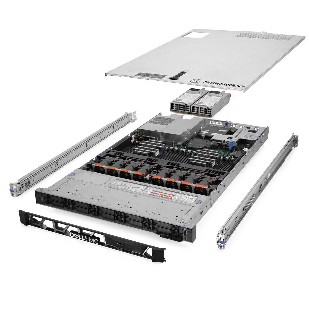 Dell PowerEdge R640 NVMe Server 2x Gold 6154 3.00Ghz 36-Core 128GB RAM Rails