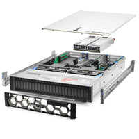 Dell PowerEdge R740xd Server 24-Bay 12-NVMe 2.20Ghz 56-Core 256GB 23TB + M10 GPU