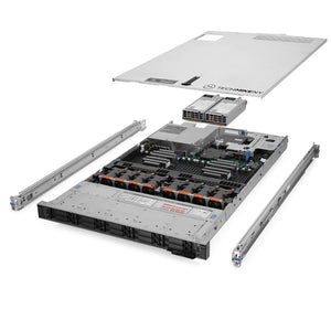 Dell PowerEdge R640 Server 10B 4-NVMe 3.20Ghz 16-Core 128GB RAM 14TB SSDs Rails