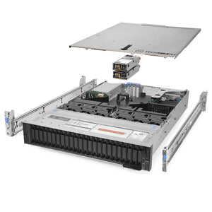 Dell PowerEdge R7515 24-Bay Server 3.20Ghz 8-Core 64GB RAM + 24x Caddies + Rails