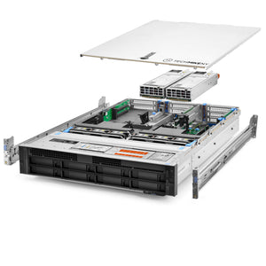 Dell PowerEdge R740 Server 8B LFF 3.60Ghz 16-Core 128GB RAM + 60TB Storage Rails