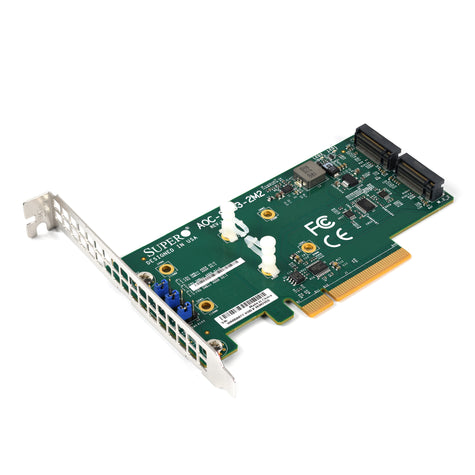 Supermicro AOC-SLG3-2M2 Dual-Slot PCIe 3.0 x8 M.2 NVMe Expansion Card Product Image 1