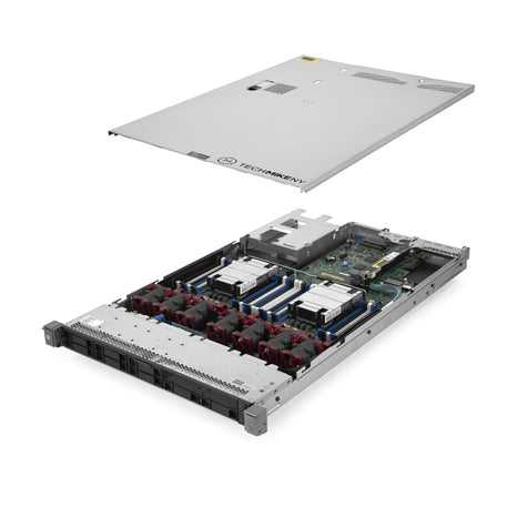 1U 8-Bay ProLiant DL360 G9 2.5 quarter turn, lid open view TM-SAP-360-9-025