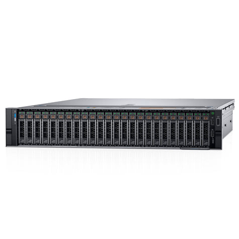 2U 24-Bay PowerEdge 4x 2.5'' NVMe quarter turn view DCR-740xd-SAP-003