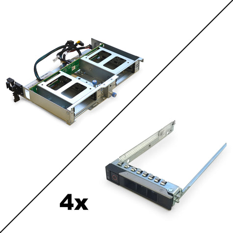 4-Bay SFF Flex-Bay with Cables for Dell PowerEdge R740xd 24-Bay + 4x SFF Caddies Product Image 1
